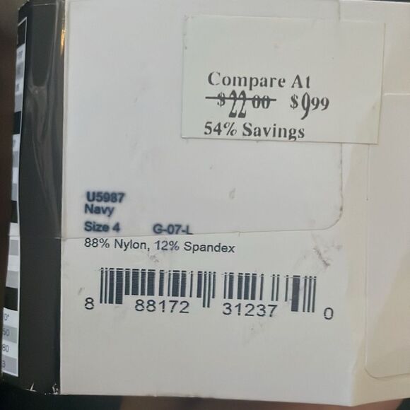 Hue - HUE Super Opaque Tights color: Navy size: 4 L - Picture 6 of 6